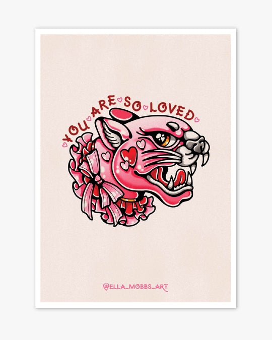 So Loved Panther Print