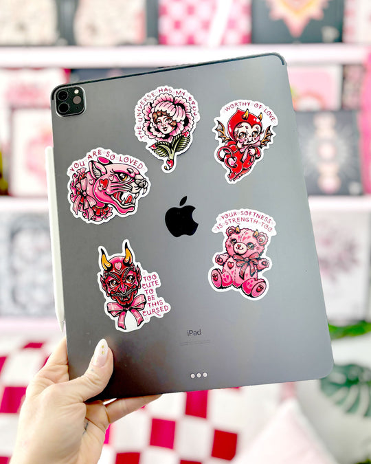 So Loved Panther Sticker - Ella Mobbs