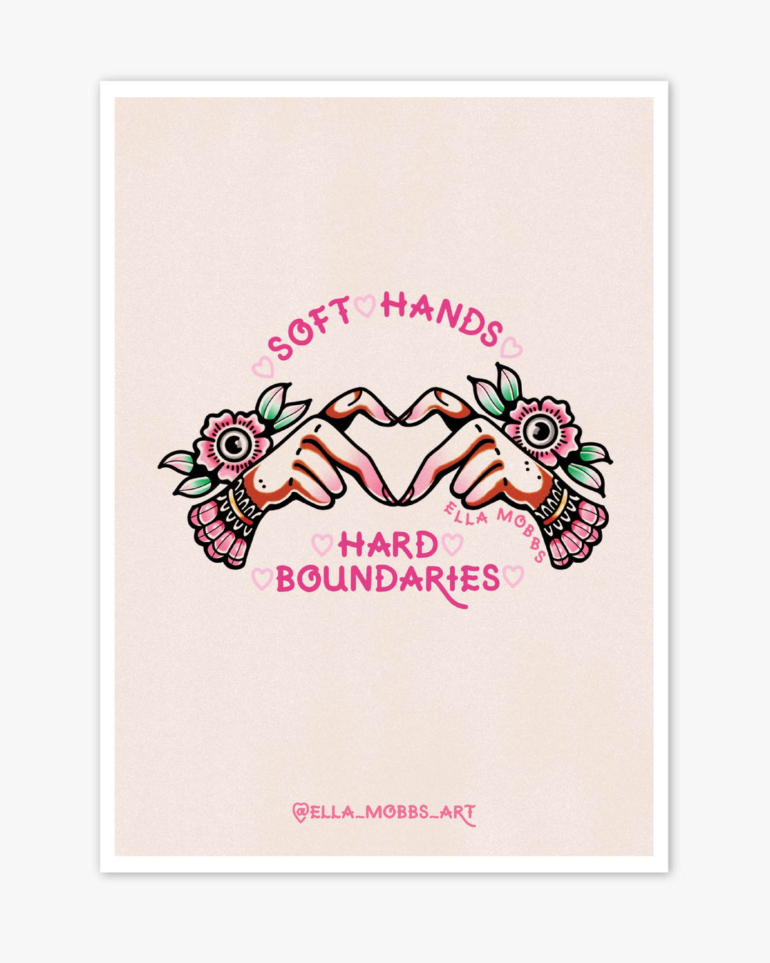 Soft Hands Print - Ella Mobbs