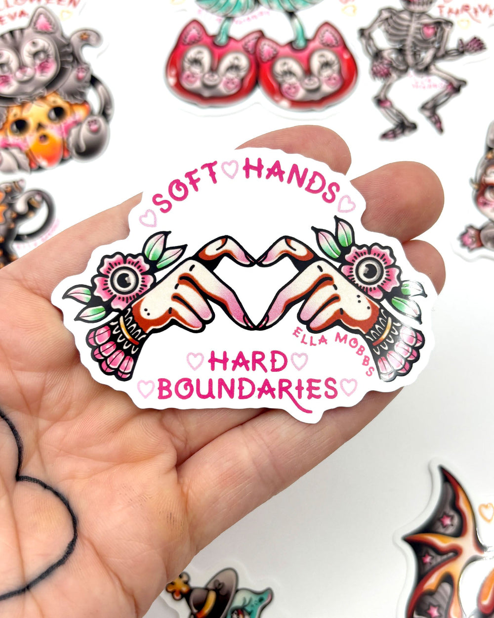 Soft Hands Sticker - Ella Mobbs