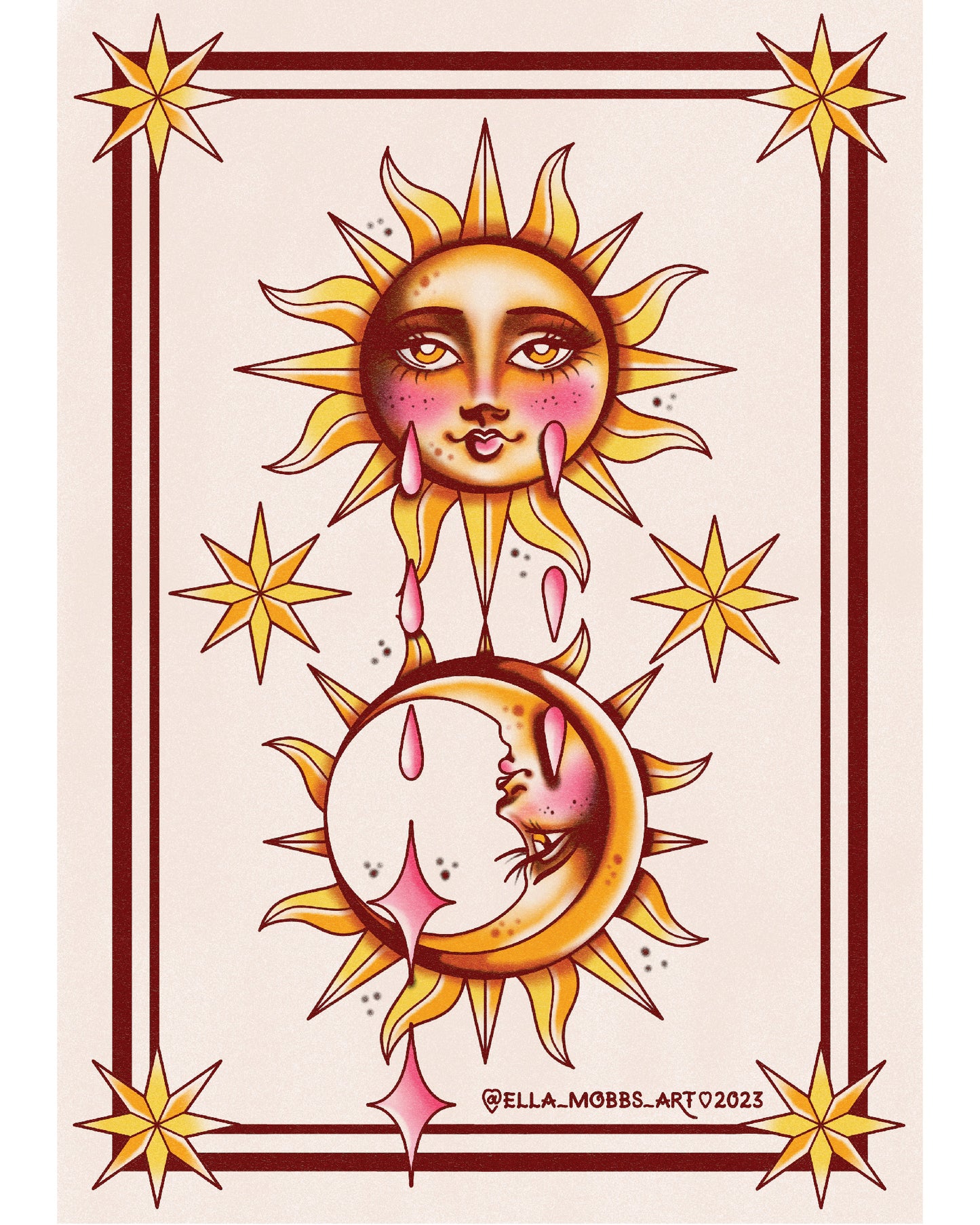 Sun and Moon Art Print