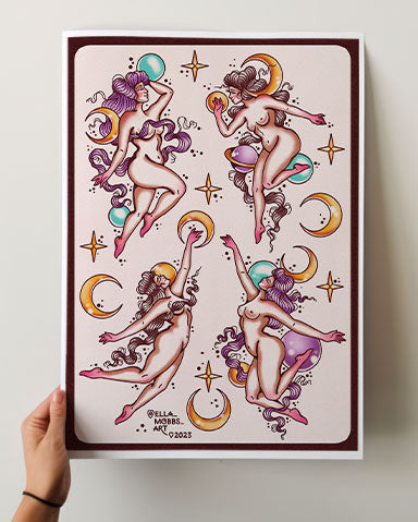 Space Ladies Print