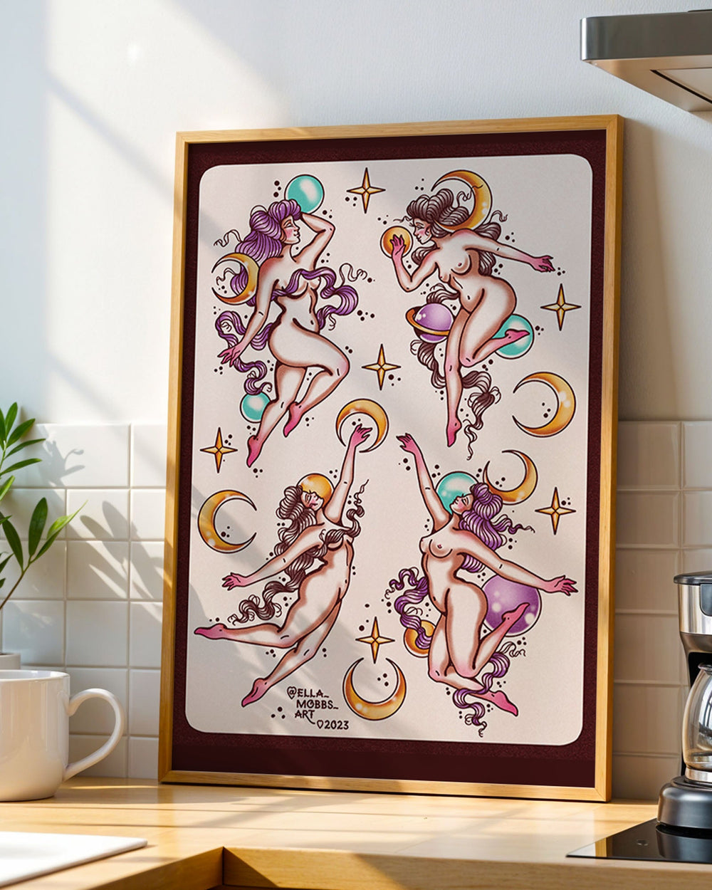 Space Ladies Print - Ella Mobbs