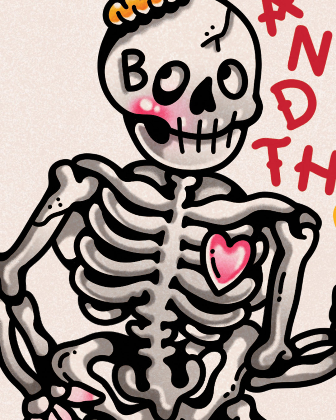 Spooky Skeleton Print