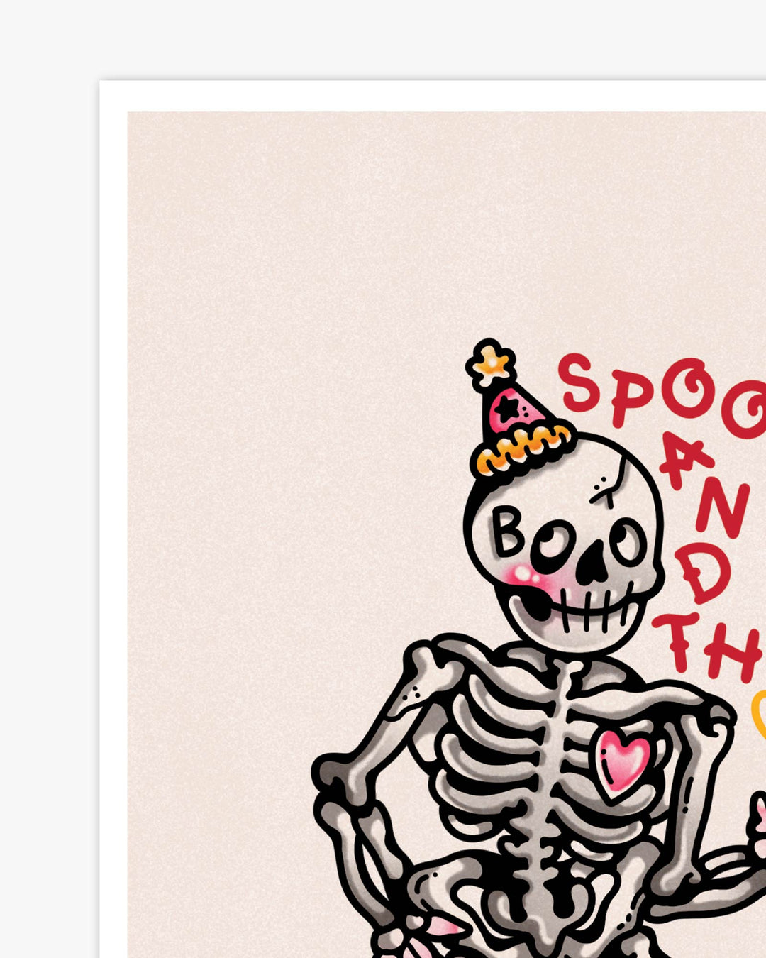 Spooky Skeleton Print - Ella Mobbs