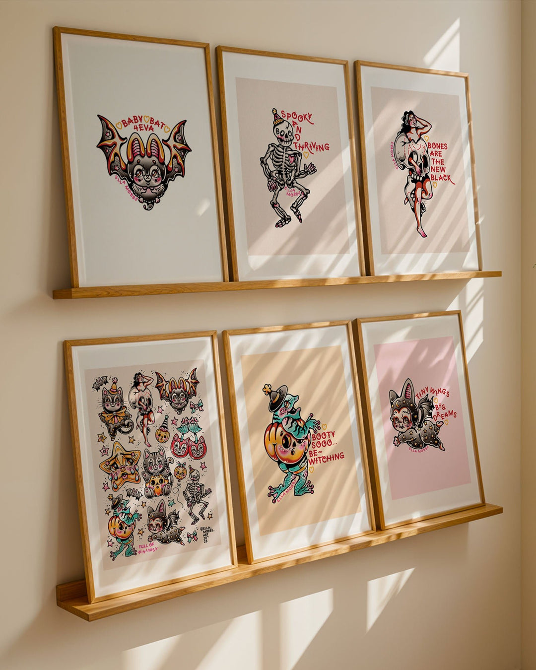 Spooky Skeleton Print - Ella Mobbs