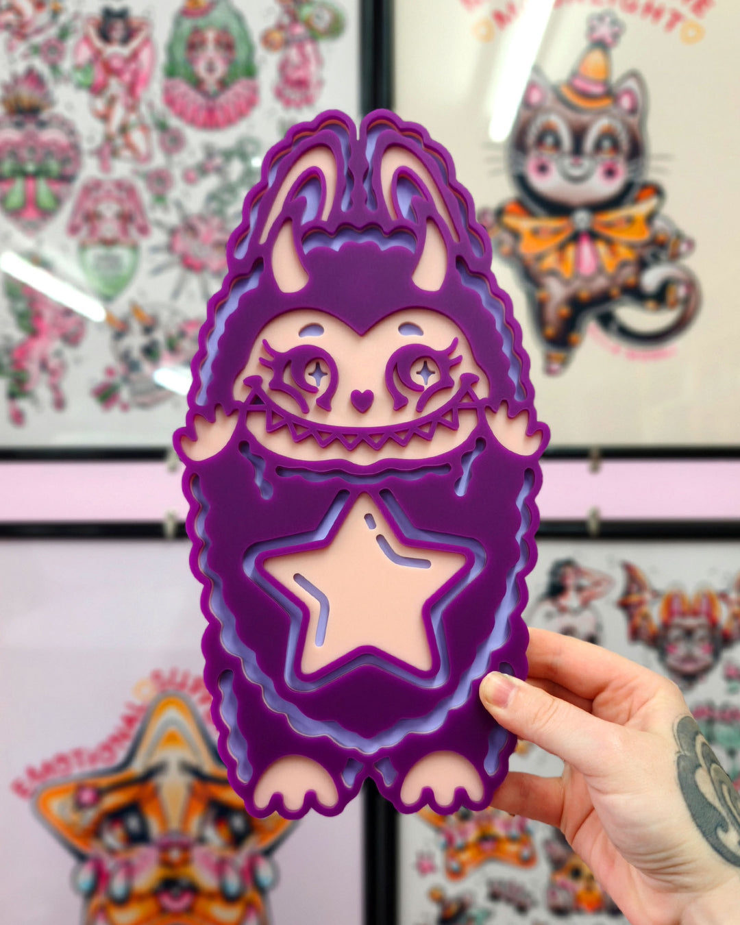 Star Labubu Wall Hanging