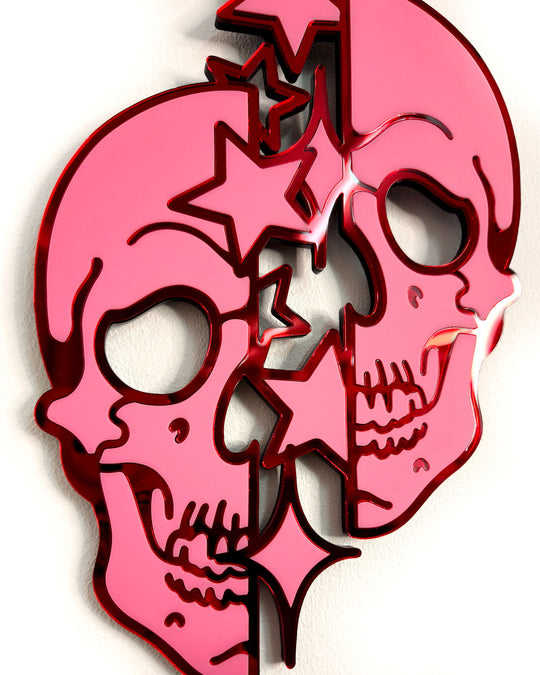 Skull Wall Hanging (Pink)