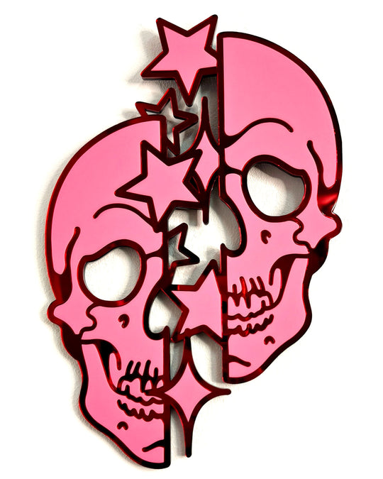 Skull Wall Hanging (Pink)
