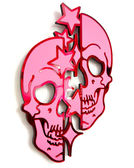 Star Skull Wall Hanging (Pink)