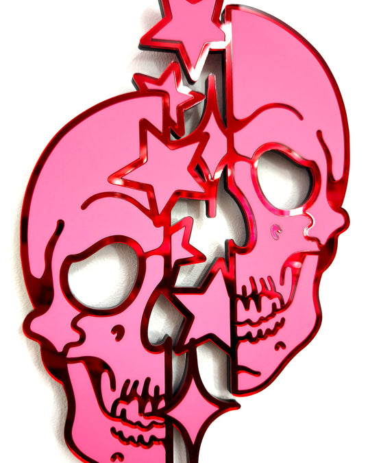 Star Skull Wall Hanging (Pink)