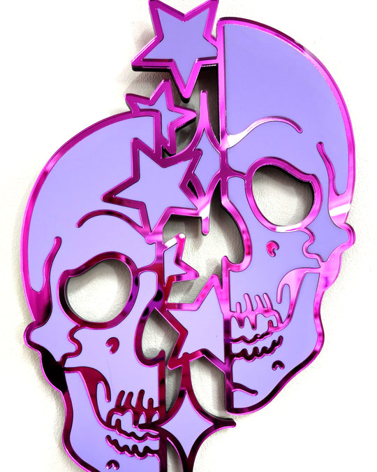 Star Skull Wall Hanging (Purple)