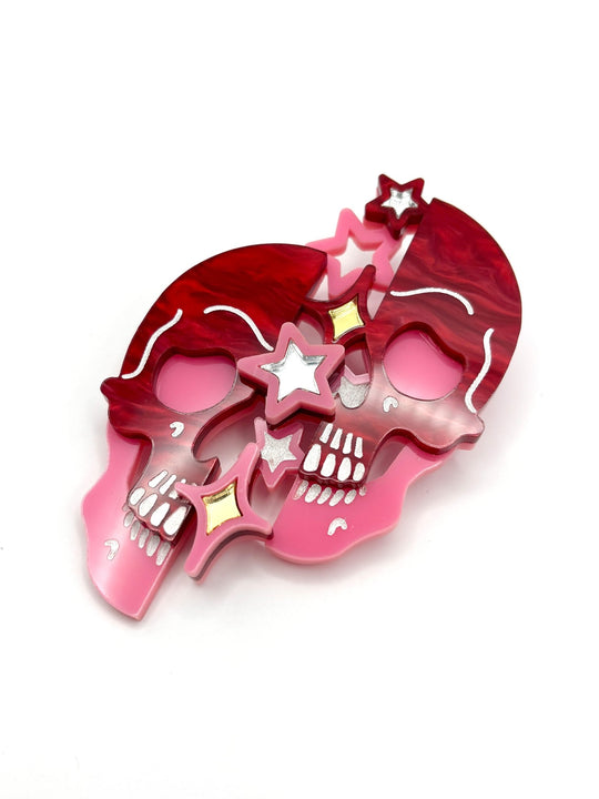 Starry Night Skull Brooch - EllaMobbs