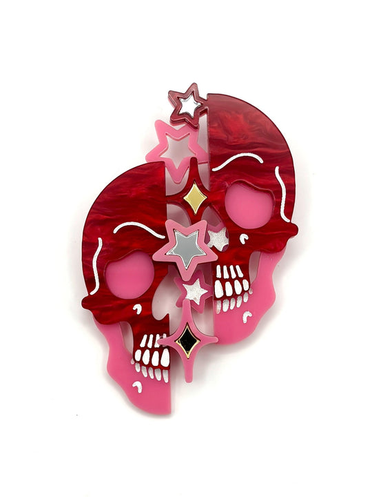 Starry Night Skull Brooch - EllaMobbs
