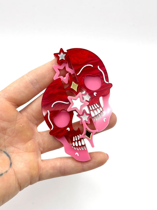 Starry Night Skull Brooch - EllaMobbs
