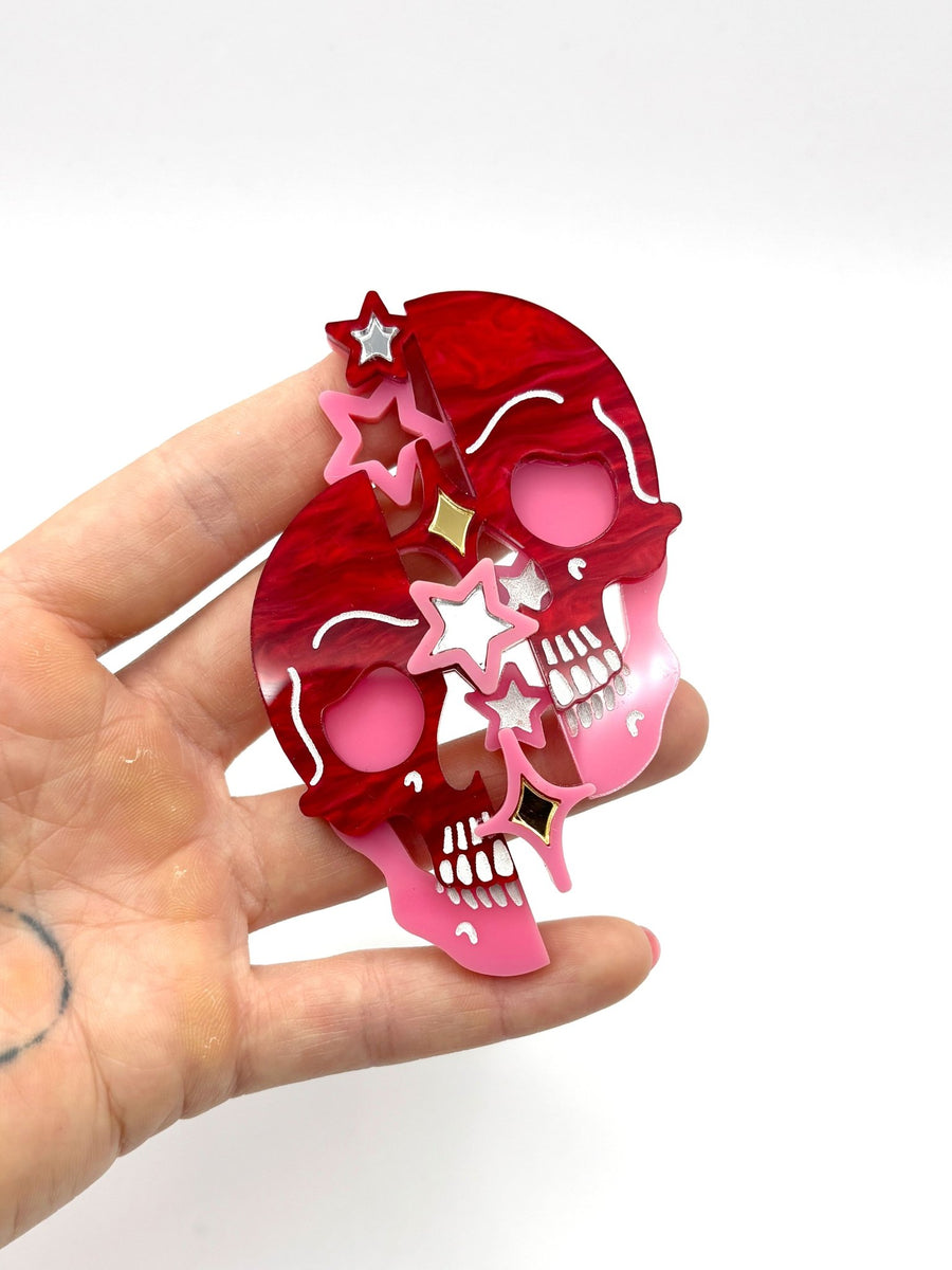 Starry Night Skull Brooch - EllaMobbs