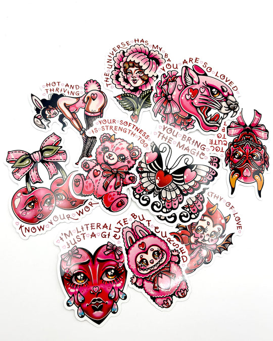 Literally Crying Heart Sticker