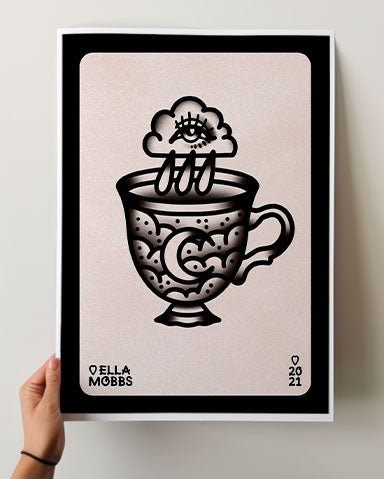 Storm Cloud in a Teacup Print - Ella Mobbs