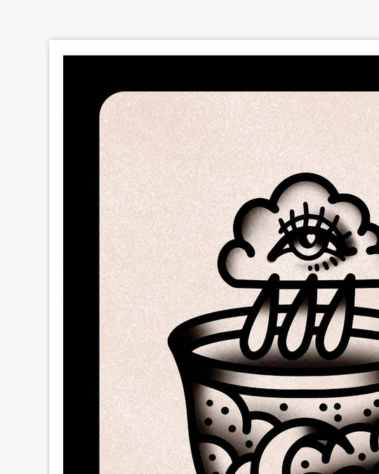 Storm Cloud in a Teacup Print - Ella Mobbs