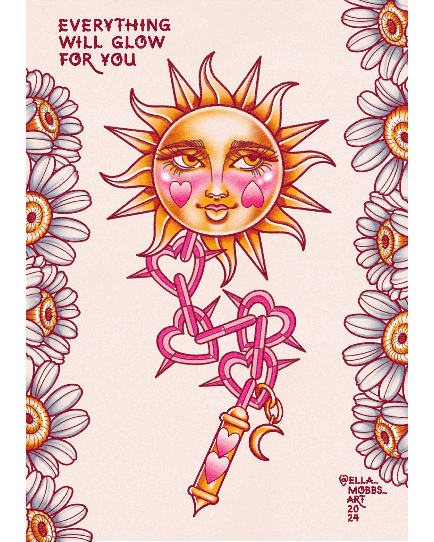 Sun Flail Art Print