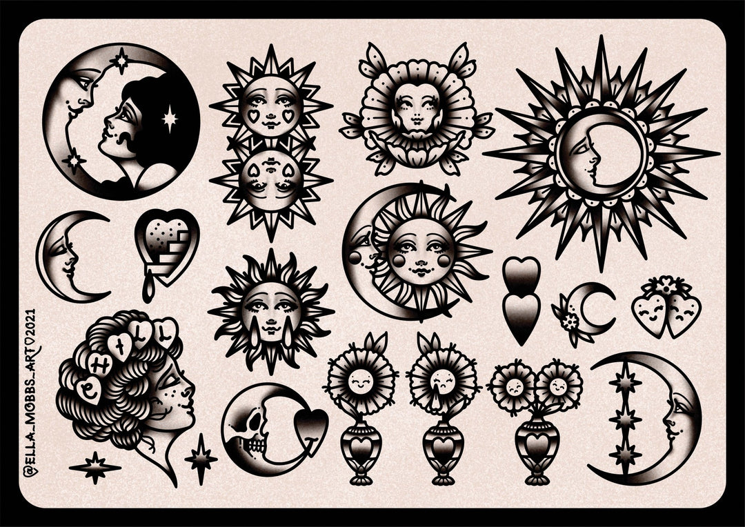 Sun and Moon Flash Print - EllaMobbs