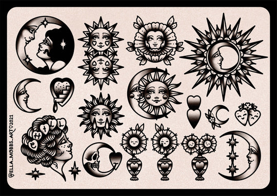 Sun and Moon Flash Print - EllaMobbs