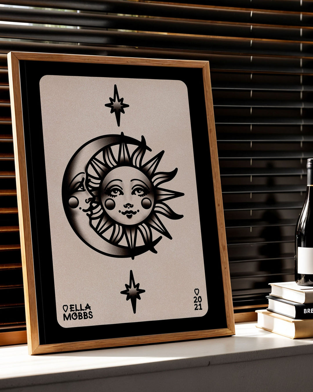 Sun and Moon Pair Flash Print - Ella Mobbs