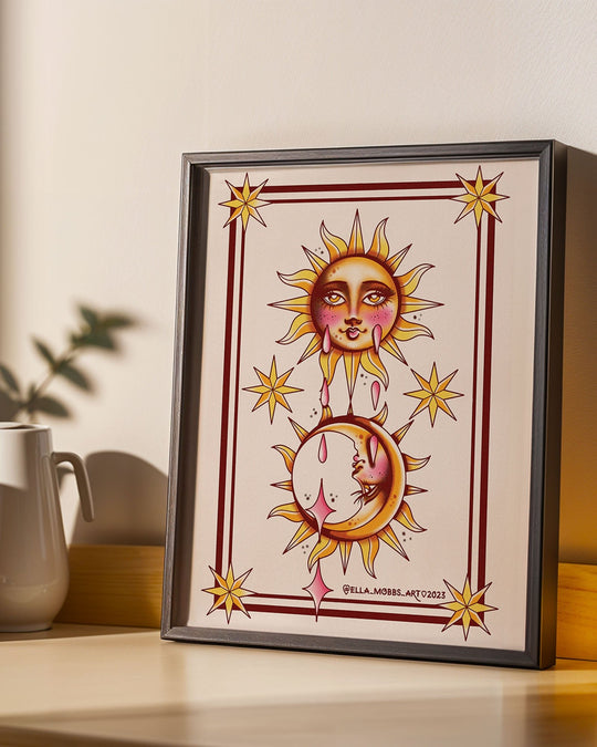 Sun and Moon Print - Ella Mobbs