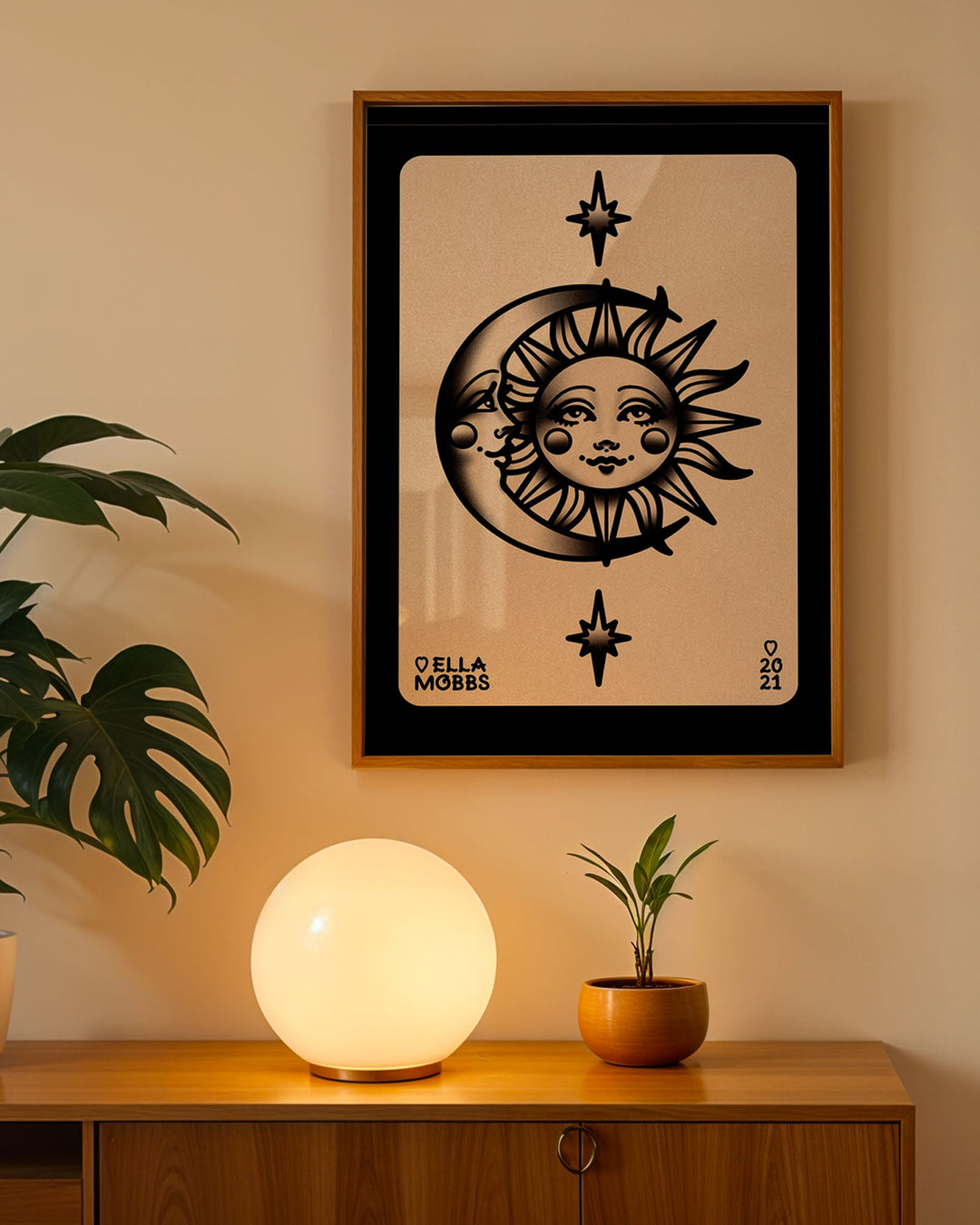 Sun and Moon Print - Ella Mobbs
