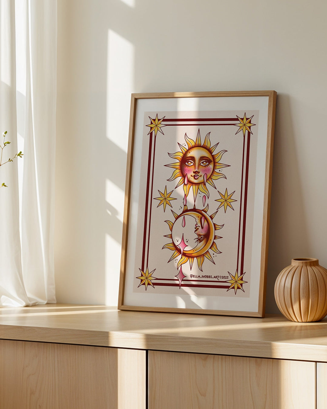 Sun and Moon Print - Ella Mobbs
