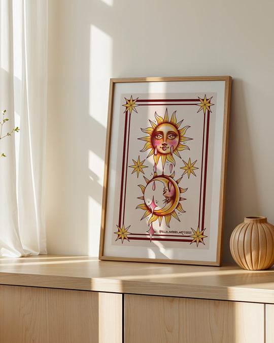 Sun and Moon Print - Ella Mobbs