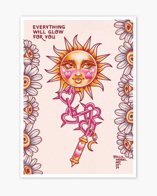 Sun Flail Print