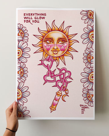 Sun Flail Print