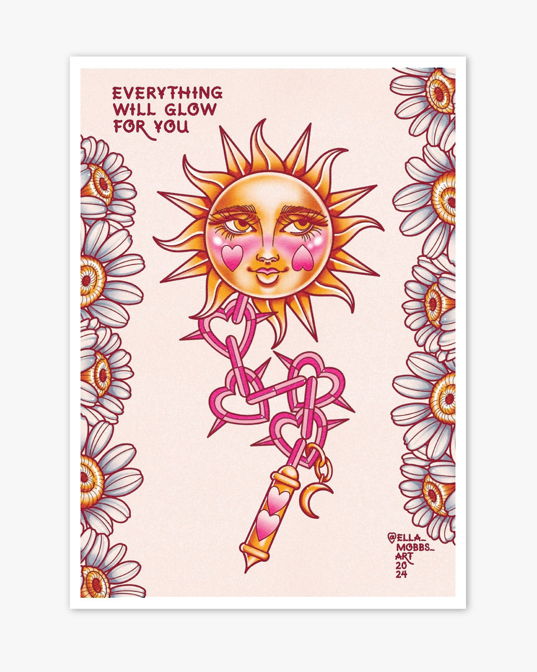 Sun Flail Print - Ella Mobbs