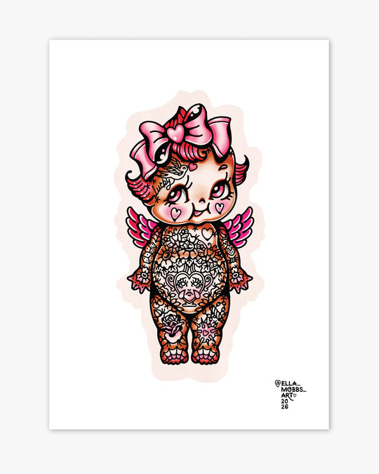 Tattooed Kewpie Print