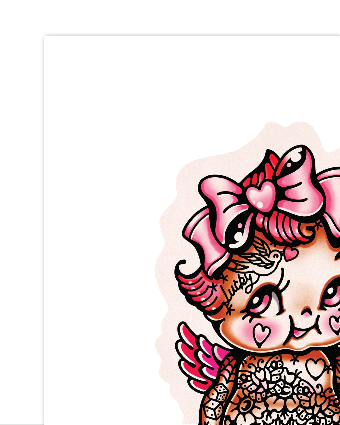 Tattooed Kewpie Print