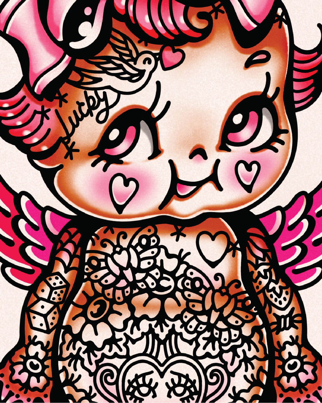 Tattooed Kewpie Print