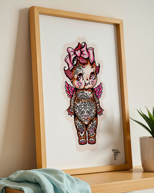 Tattooed Kewpie Print