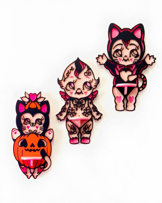 Tattooed Kewpie Shelf - Ella Mobbs