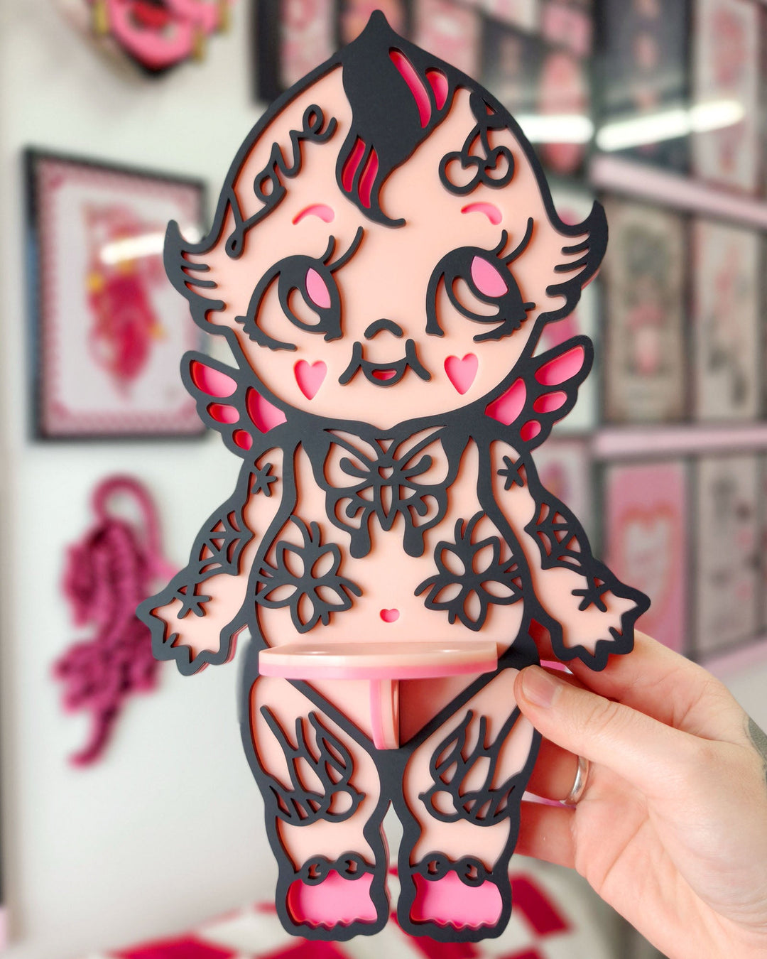 Tattooed Kewpie Shelf - Ella Mobbs