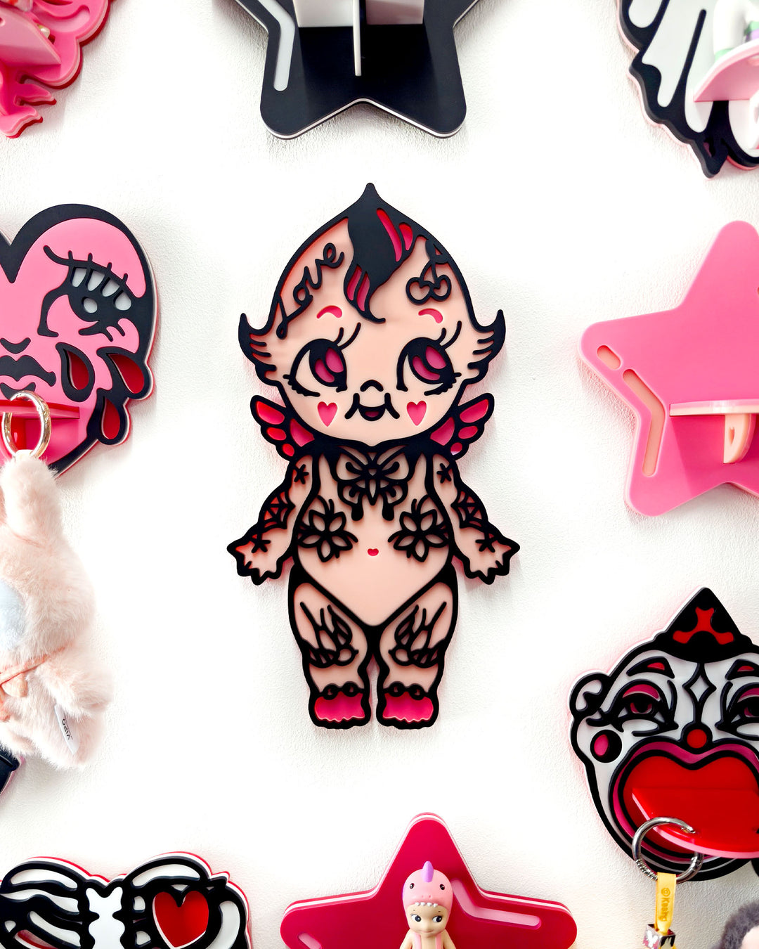 Tattooed Kewpie - Wall Hanging - Small