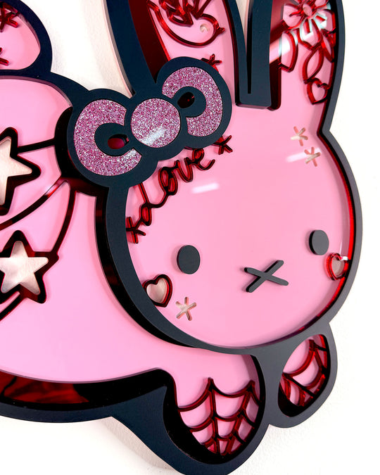 Tattooed Miffy 30cm/11.8" (Pink One-Off)