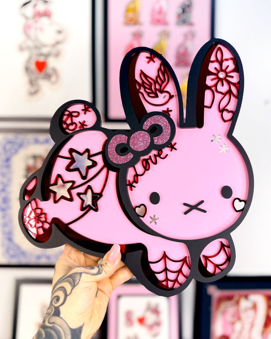 Tattooed Miffy 30cm/11.8" (Pink One-Off)