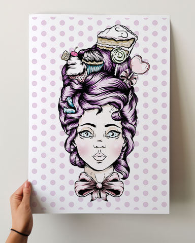 Teacake Lady Print