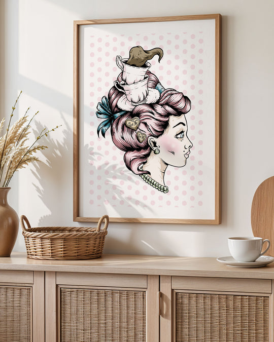 Teacup Lady Print
