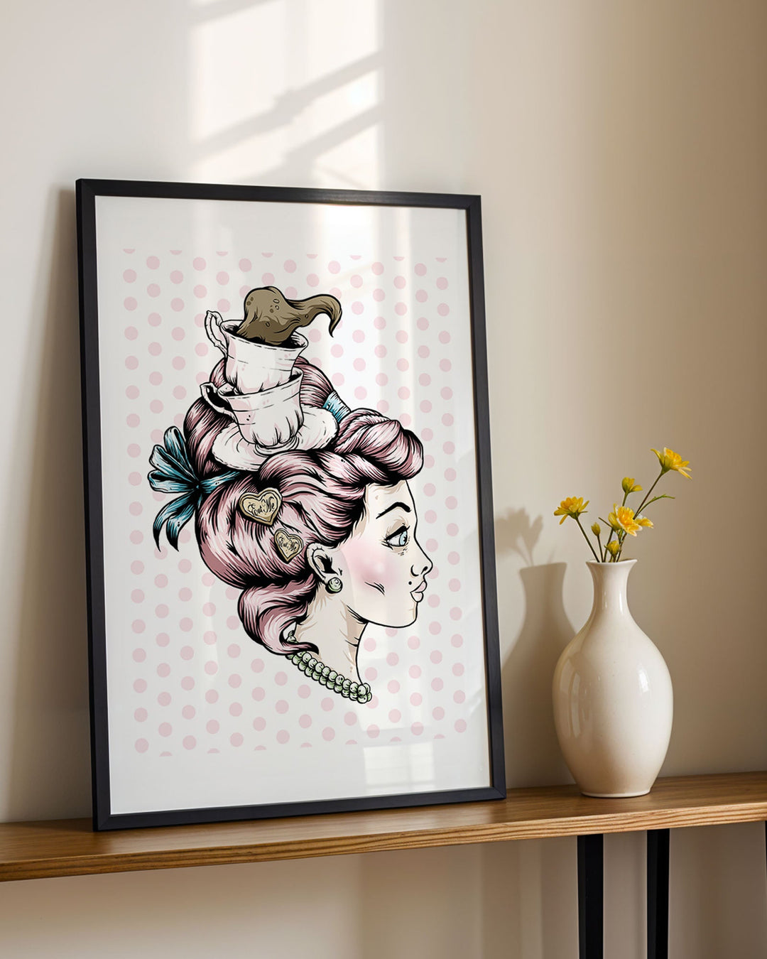 Teacup Lady Print - Ella Mobbs