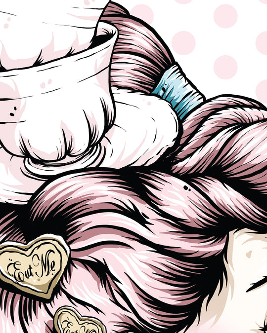 Teacup Lady Print - Ella Mobbs