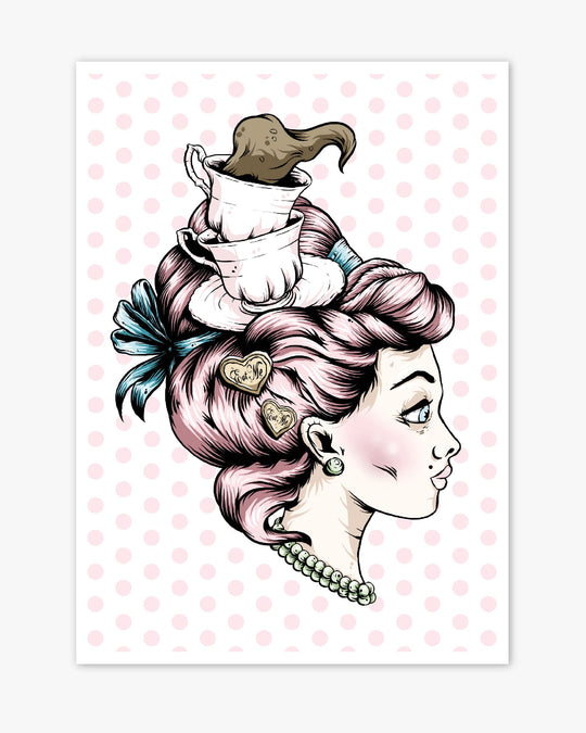 Teacup Lady Print - Ella Mobbs