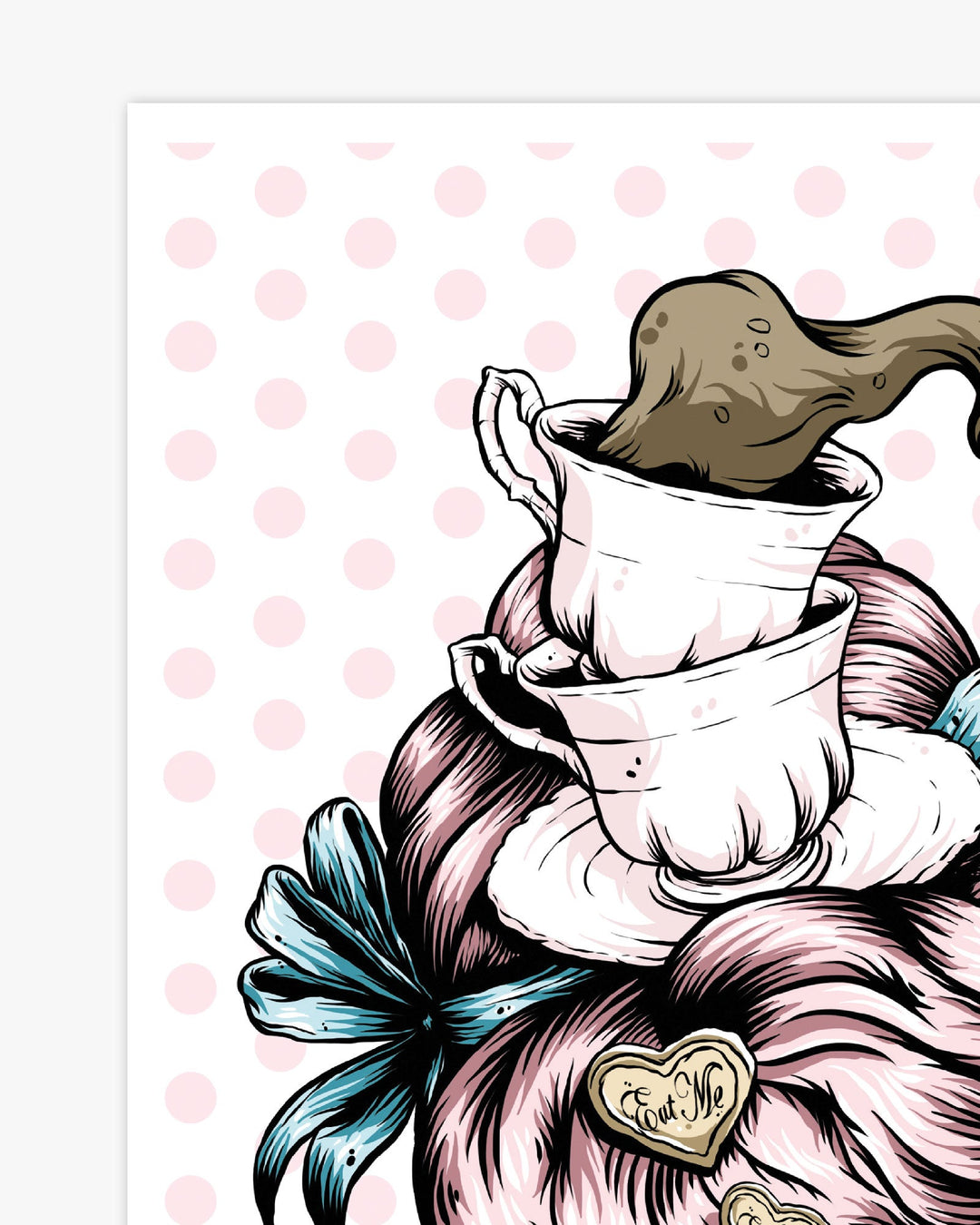 Teacup Lady Print - Ella Mobbs