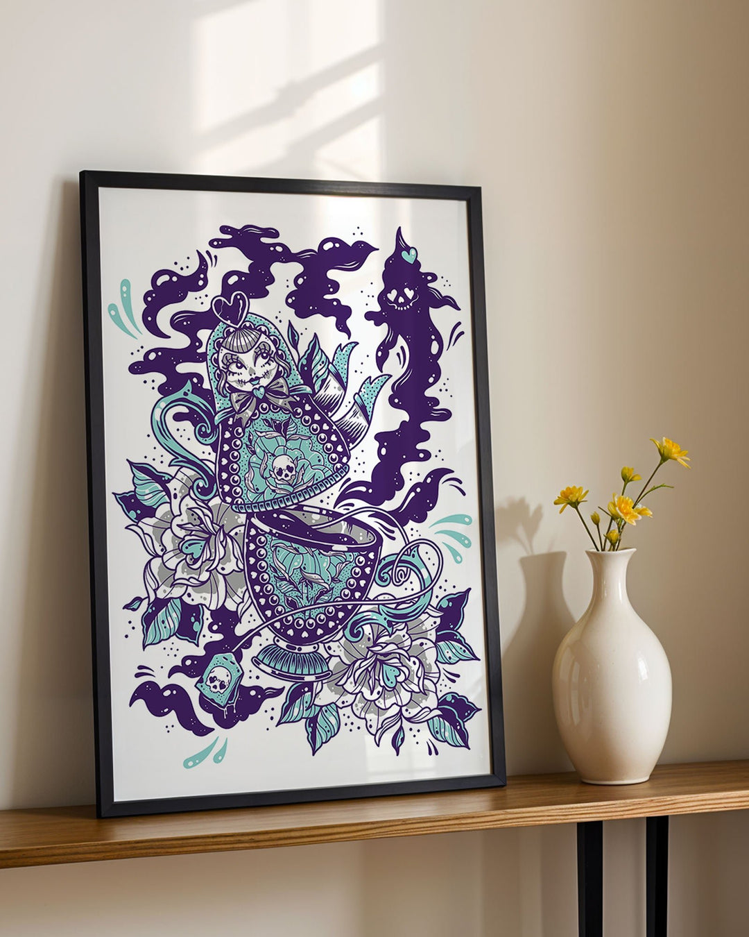 Teapot Dolly with Ghost Print - Ella Mobbs